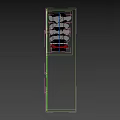 Modern Wardrobe Design With Dark Frame Glass And Woven Texture Doors