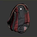 Colorful Plaid Fabric Crossbody Bag With Flap Design And Button Closure