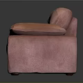 Pink Two Seater Sofa Furniture Design With Soft Cushions And Armrests