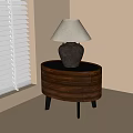 Bedside table lamp 3d model