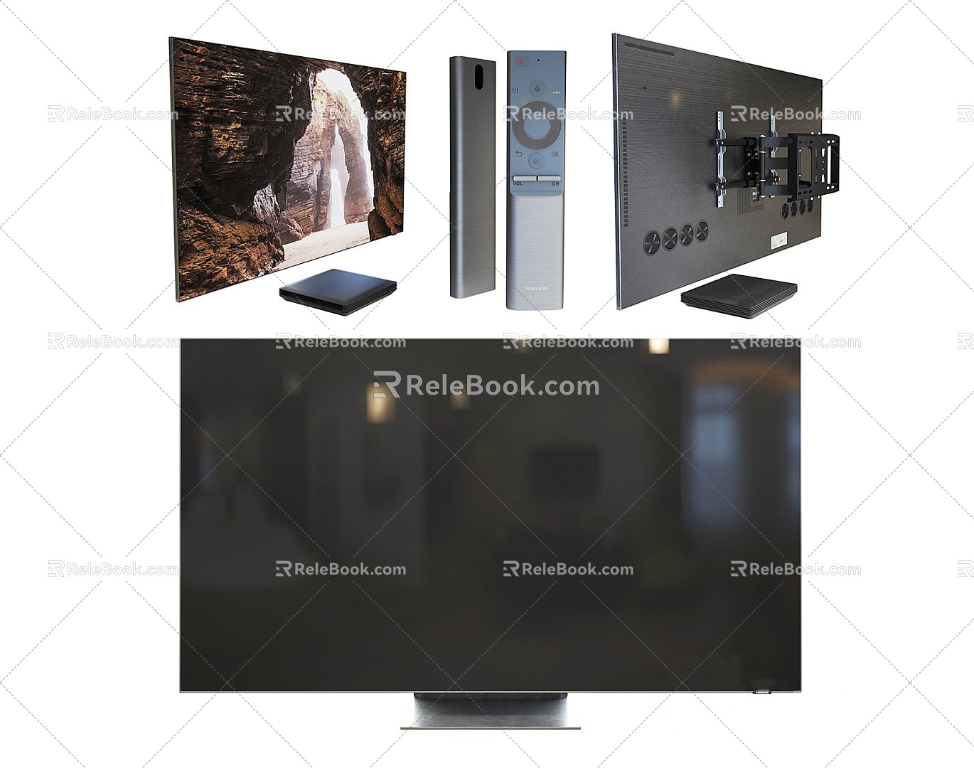 Modern TV Set TV Set Wall-mounted TV Home Appliances 3d model