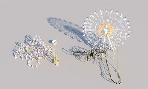 Modern Amusement Equipment 3d model