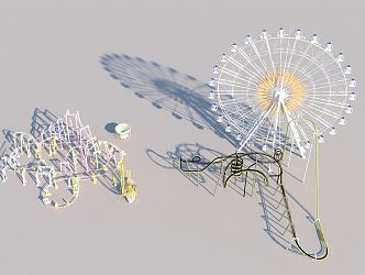 Modern Amusement Equipment 3d model