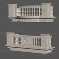 Cream Colored Ornamental Balustrades With Intricate Carved Patterns And Classical Design