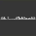 3D City Planning Model Featuring Urban Layout Buildings Roads And Area Markers