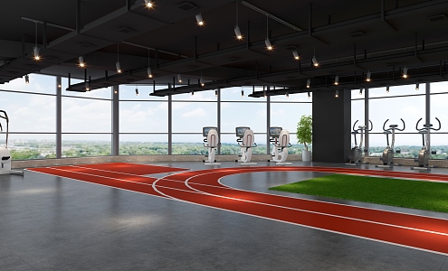 INDUSTRIAL LOFT GYM 3d model