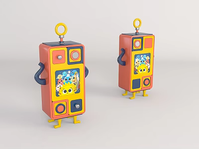 Modern children's decorative cabinet 3d model