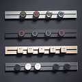 Modern socket slide rail wireless removable socket 3d model