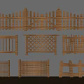 Various Wooden Railings With Different Design Styles And Decorative Patterns