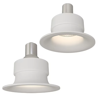 White Modern Design Ceiling Mounted LED Downlights And Spotlights For Bright Illumination 3d model