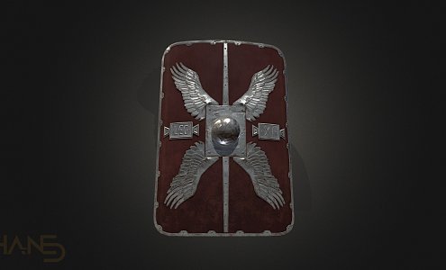 The Roman Shield 3d model