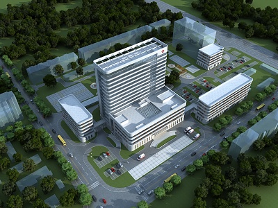 Modern Hospital Architecture Hospital 3d model