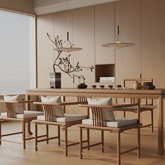 Modern dining table 3d model