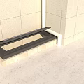 Modern Detached Villa Exterior With Stone Wall Glass Skylight And Stone Base
