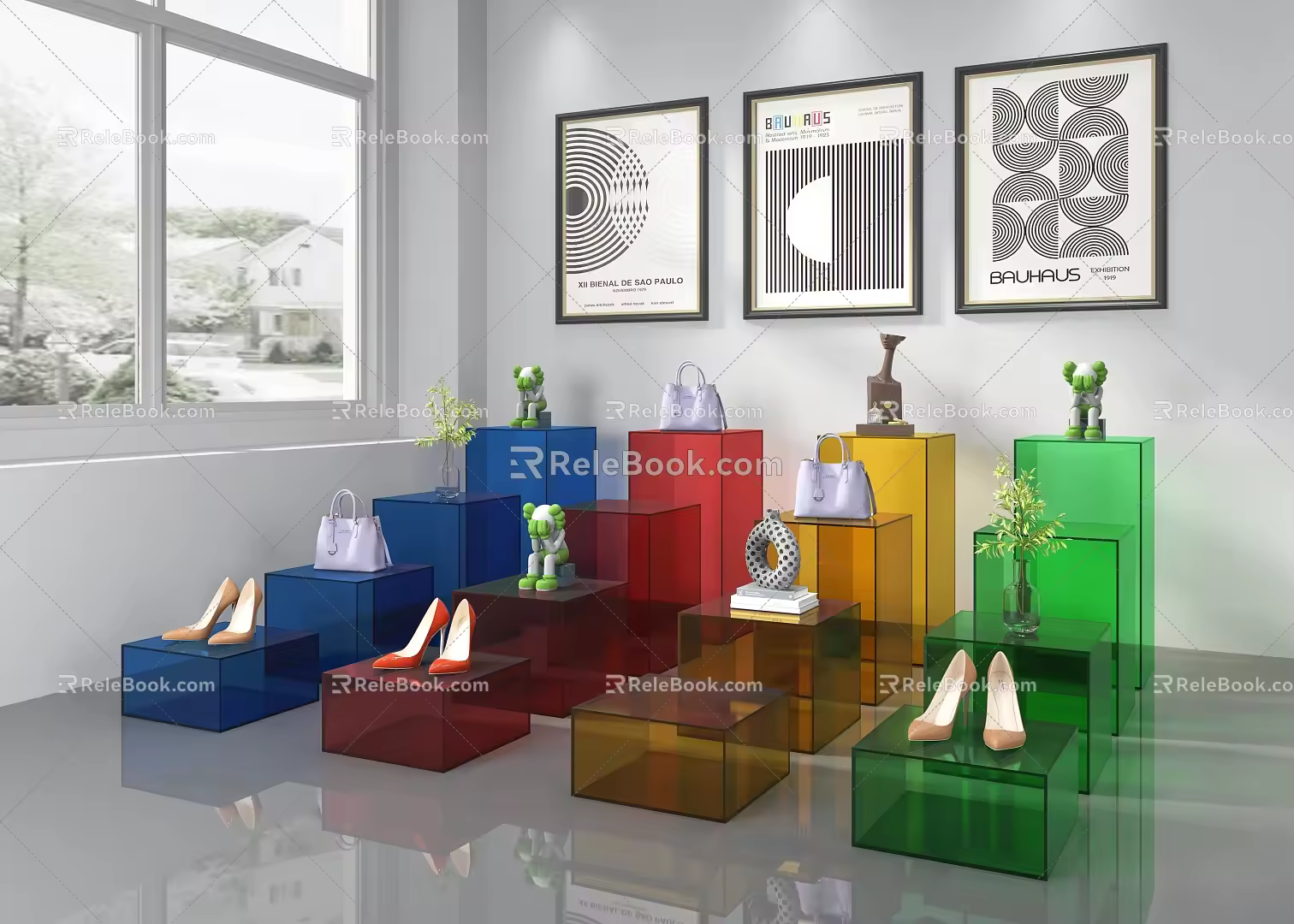 Acrylic Display Table 3d model