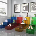 Acrylic Display Table 3d model