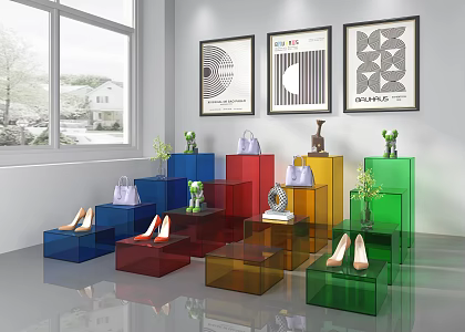 Acrylic Display Table 3d model