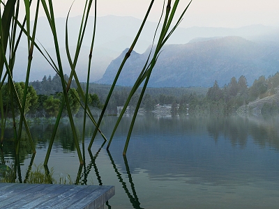 The Modern Lake 3d model