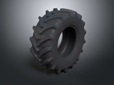 Heavy Duty Tractor Tire With Deep Tread Pattern For Agricultural Machinery Use 3d model