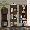 Middle Style Bookcase 3d model