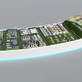 Modern Commercial Equipment Industrial Facility With Production Lines And Storage Systems