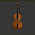 Classical Wooden Cello Acoustic Musical Instrument With Natural Glossy Wood Finish Design