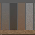 Wall Panels With Different Textured Surfaces And Multiple Color Choices For Modern Interior 3d model