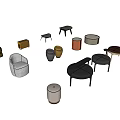 Stylish Modern Ottomans With Various Designs Colors And Shapes For Home Decor