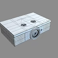 Modern Projector Electronic Projector 3d model