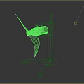 Industrial Equipment Featuring Green Roller White Blade And Sturdy Metal Stand