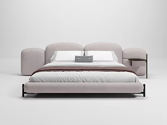 Double bed 3d model