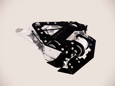 intelligent robot competitive robot internal structure 3d model