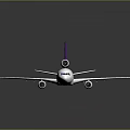 FedEx Passenger Airplane Design With Purple Tail Livery And White Fuselage Body