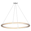 Modern Circular Ring Chandelier With White Frame And LED Lighting For Interior Space 3d model