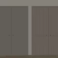 Modern Double Doors With Light Gray And Wood Grain Design For Interior Spaces