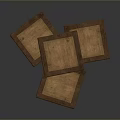 Three Stacked Wooden Storage Boxes as Practical Household Living Supplies