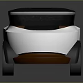 Futuristic Modern Concept Car With White Black Exterior Sleek Roof And Black Wheels Design