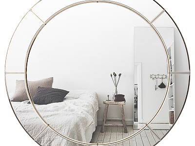 Modern mirror large round wall mirror model