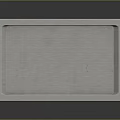 Silver Rectangular Metal Tray Perfect For Daily Household Use And Serving Needs 3d model