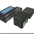 Assorted Storage Cases Featuring Blue Panel Secure Lids And Sturdy Build