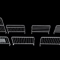 Temporary Metal Fences With Railing Frame Structures And Flat Panel Designs For Events
