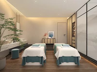Modern SPA Beauty Shop Room 3d model