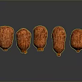 Delicious Five Textured Sausages Arranged on Black Background with Clear Reflections
