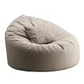 GreatBeanBags Fabric Lazy Sofa 3d model