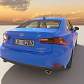 Blue Lexus Car 3D Model With Exterior Interior And Various Views 3d model