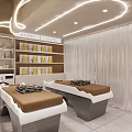 Modern Beauty Hair Salon Interior With Stylish Design And Comfortable Seating Area