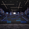 Modern Cinema Cinema Cinema Hall 3d model