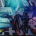 Game Movie Characters Standing In Futuristic Tech Environment Surrounded By Electronic Control Panels And Synthesizers