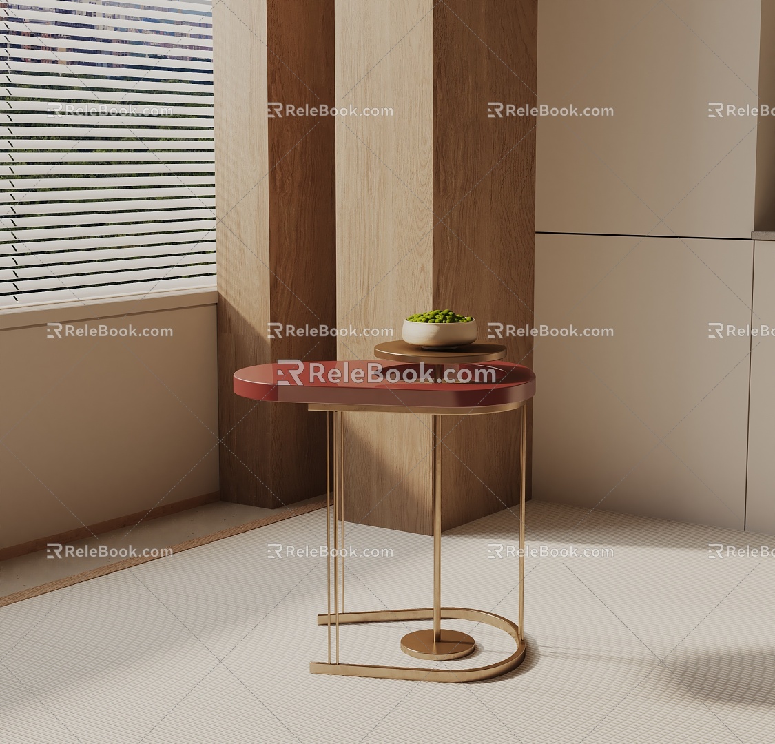 Modern Bedside Cabinet 3d model