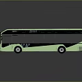 Modern Green City Bus With Sleek Design Black Windows And 88 Number